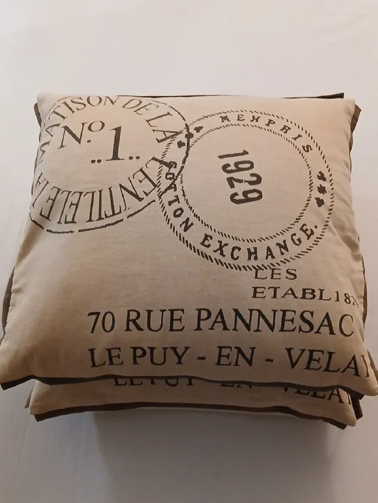 French Script Pillow Set - Picture 3 of 11